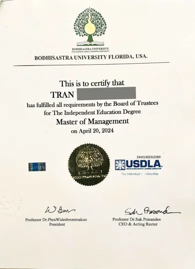 OWN AN INTERNATIONAL BACHELORS OR MASTERS DEGREE – GLOBALLY RECOGNIZED